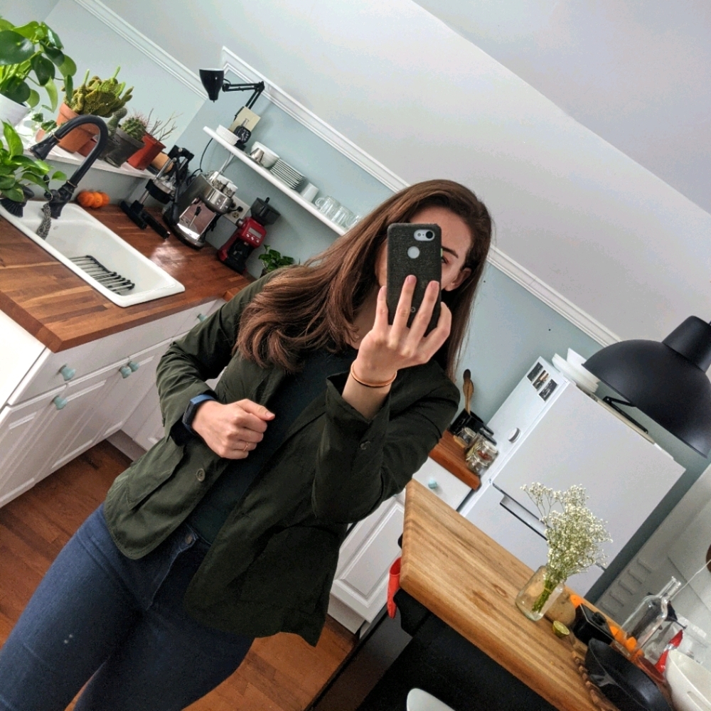 Kenneth Cole Forest Green Water-resistant Blazer